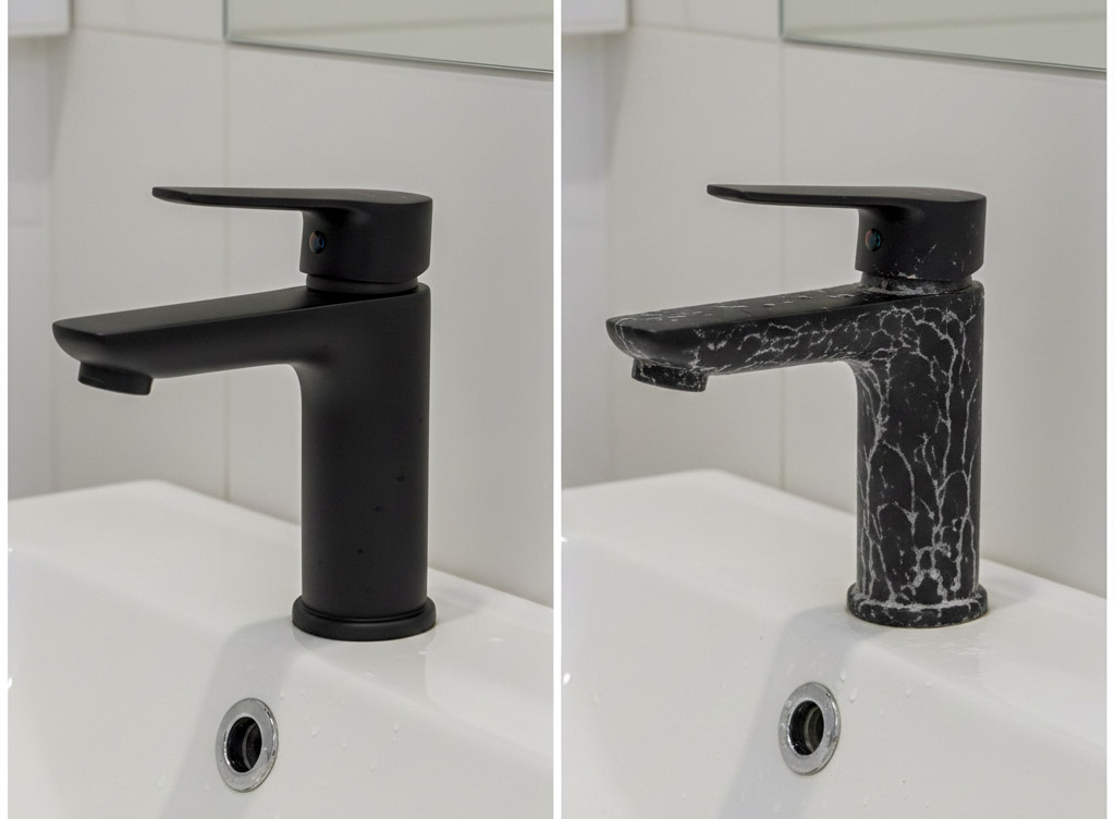 czarne baterie lazienkowe