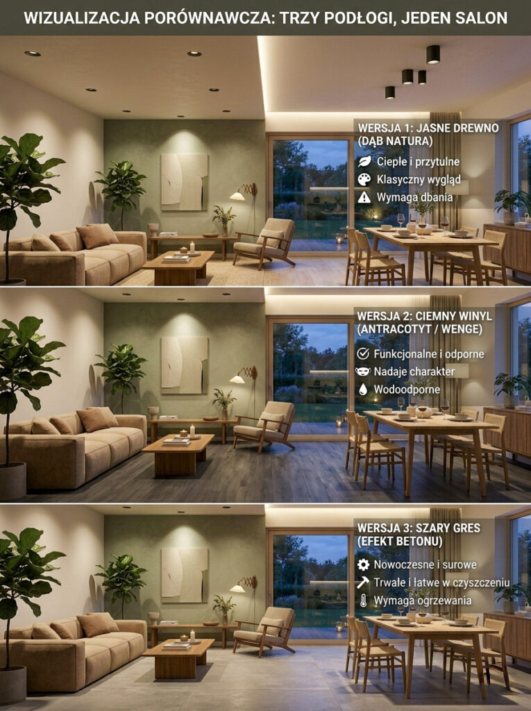 porownanie 3 podlogi